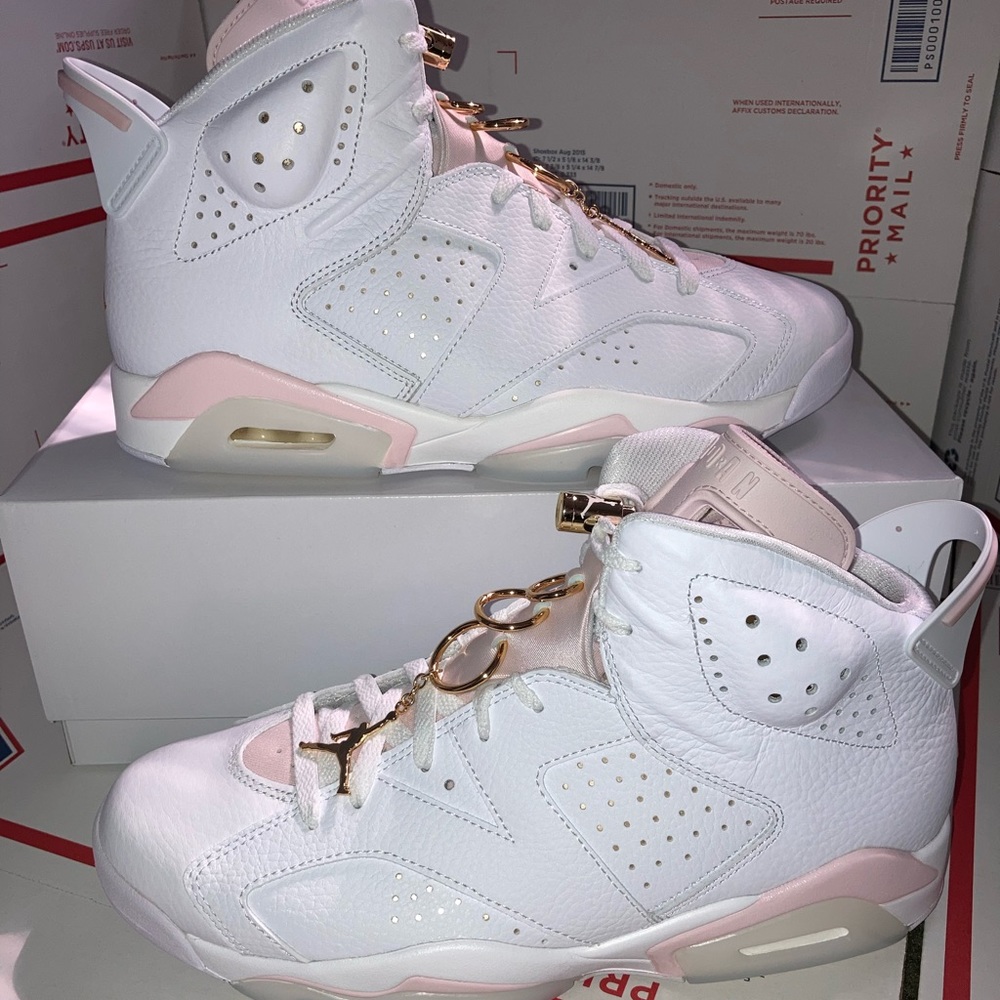 Jordan 6 gold hoops